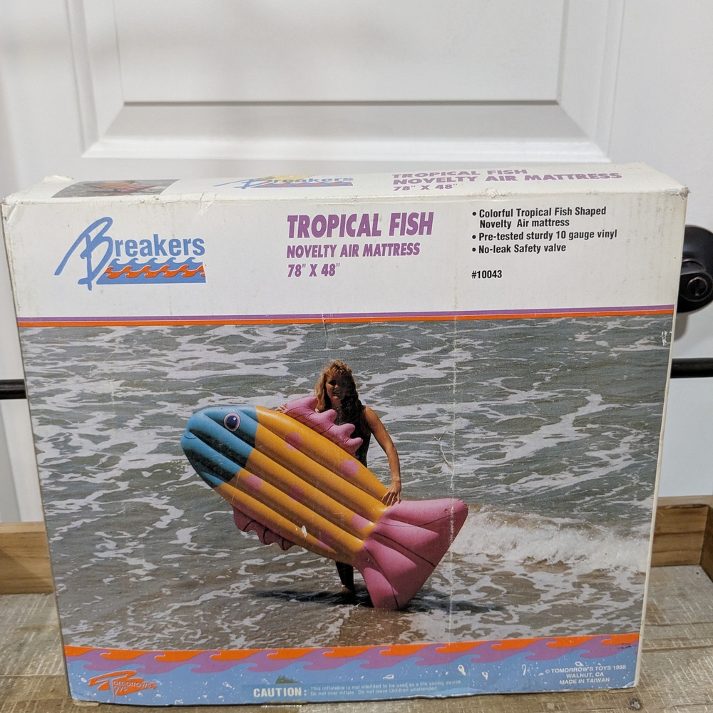 Tropical Fish Kids One Piece - Pink and Blue